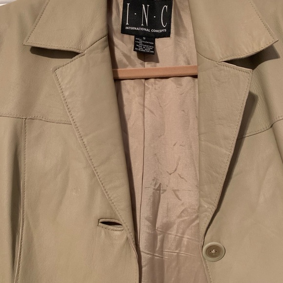 Inc tan leather jacket - Picture 10 of 13